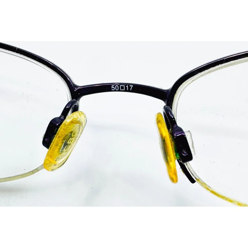 BCBGMAXAZRIA Eyeglasses Womens Purple Belinda Semi-Rimless 50-17-130
